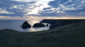 Pen Olver, Lizard Point and Kynance Cove from Lizard village
