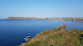 Pentire Point and Polzeath on the other bank of the River Camel Estuary