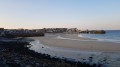 St Ives harbour and the two piers