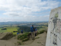 Trig Point and view from the top of Roseberry Topping